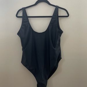 Black one piece swimsuit